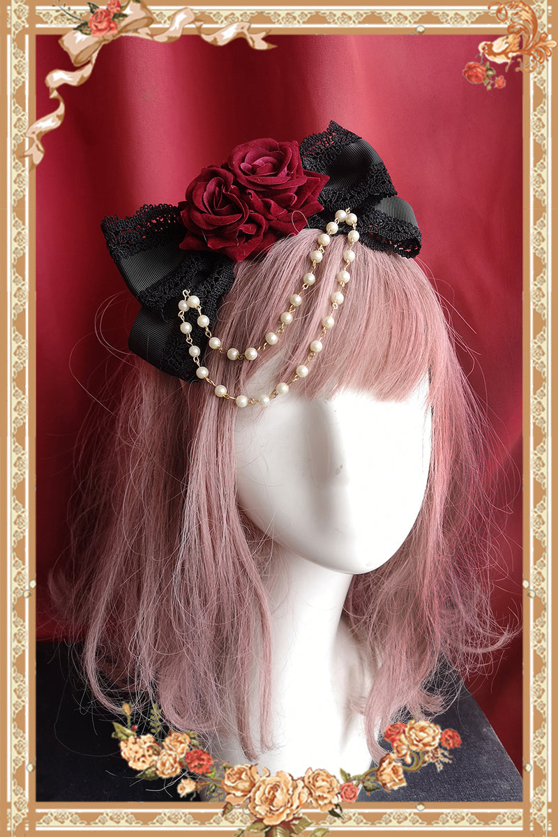 Elegant Lolita Headdress Flower Clip
