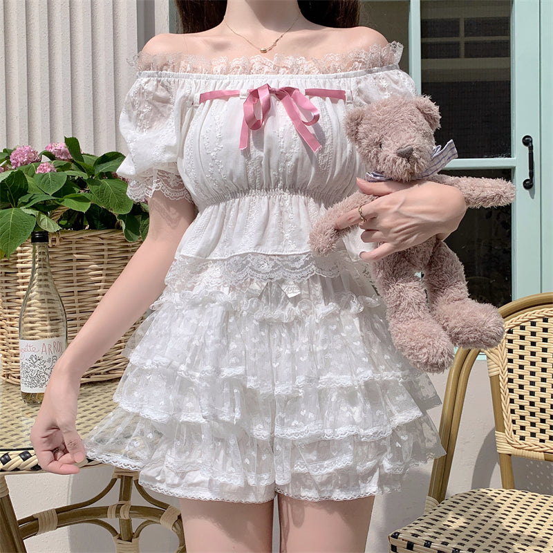 Daily Lolita Bloomers, Floral Cotton Summer Leggings