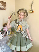 Piggy Bun - Bunny Trip - Ouji Lolita Green Cute Suits
