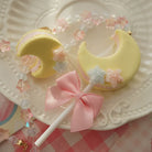 Kwaii Lolita Accessories Moon Lollipop Clay Necklace Ring