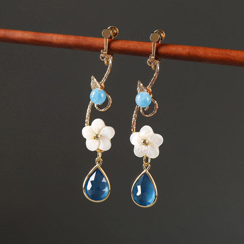 Water Lily Earrings | Cheongsam Jewelry
