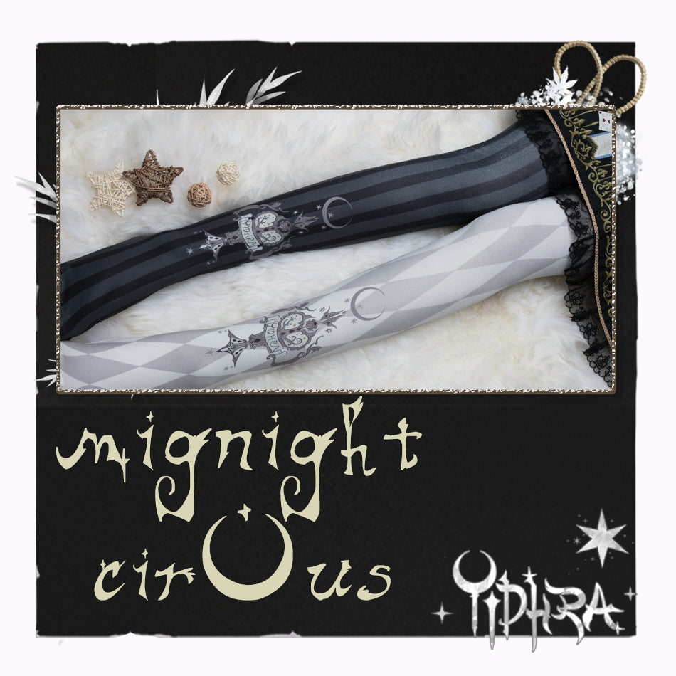 Midnight Circus - Argyle Digital Print Lolita Tights