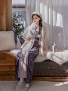 Song Dynasty Modern Hanfu Coat and Wrap Skirt for Autumn and Winter - Miaomiao 妙妙 (Preorder)