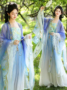 Peacock Embroidered Heziqun Tang Dynasty Dress