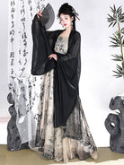 Ink Bamboo 墨竹 - Song Dynasty Style Qiyao Ruqun Hanfu