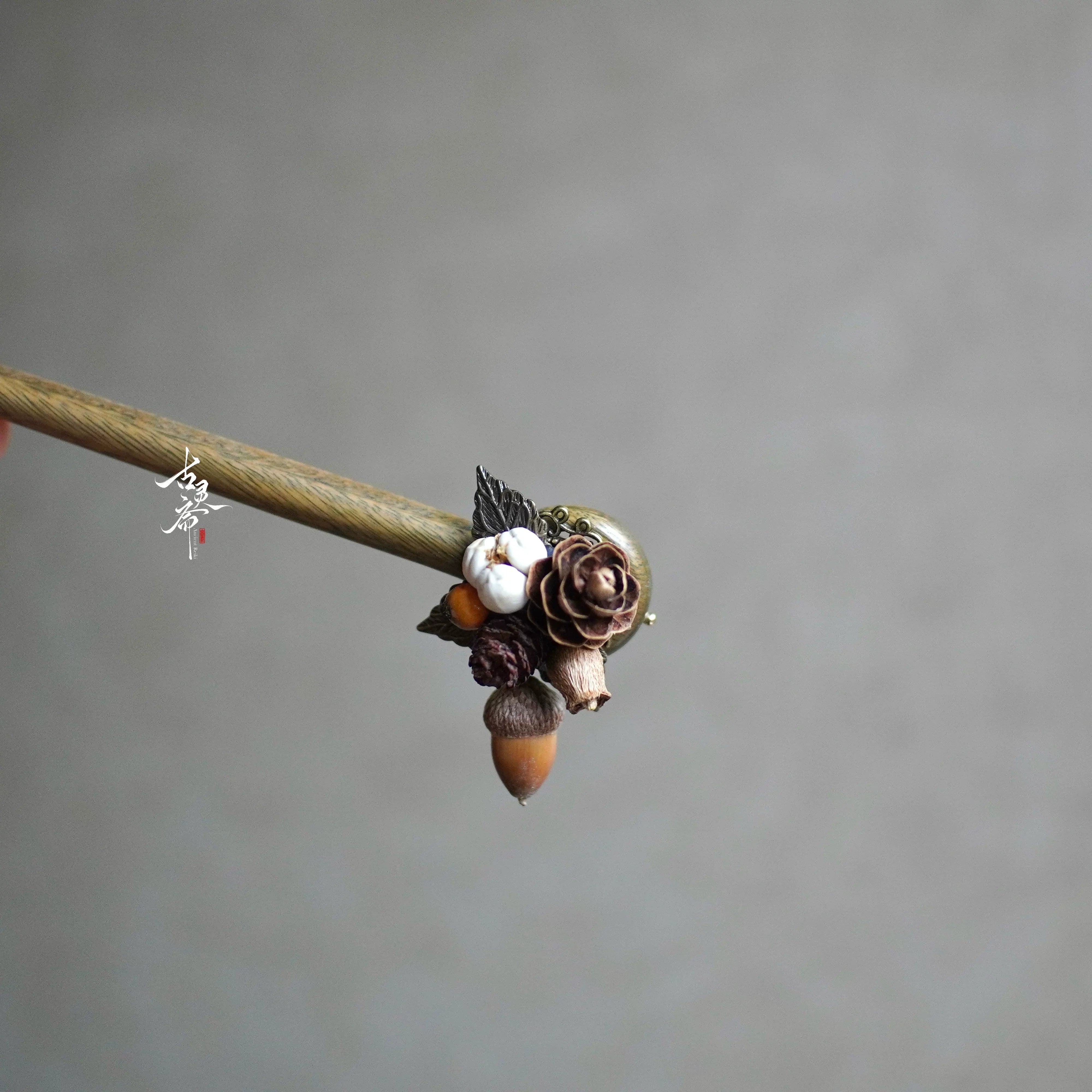 Pine Wood Hair Stick | Traditional Chinese Hair Accessory
