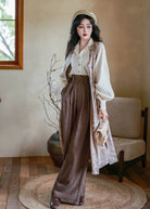 French Holiday | Modern 3-Piece Pants Set (南法假日)