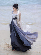 Song Dynasty Modern Hanfu Changgan Temple Beizi and Wrap Skirt - Worry Free 无忧 (Preorder)