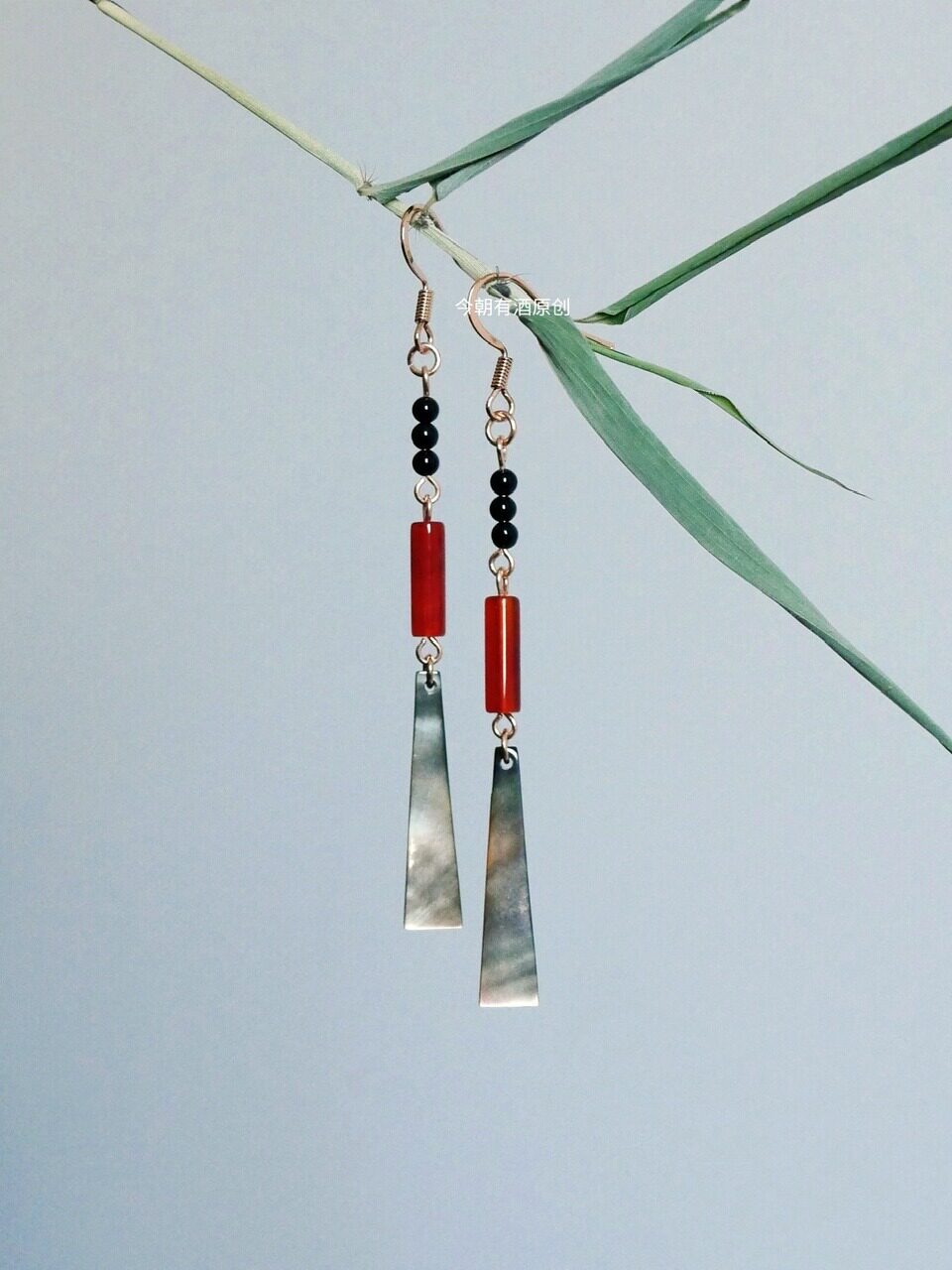 Oriental Ruby Shells Earrings | Hanfu Jewelry