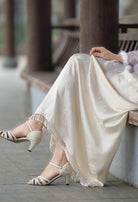 Si 似 Appearing 1920s Beaded Jacquard Qipao Petticoat Underskirt