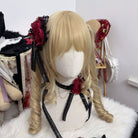 Elegant Lolita Rose Choker Handmade Headdress Set Multicolors