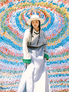 Blue Plateau - Women Tibetan Costume Improved Denim Robe for Photography & Festivals