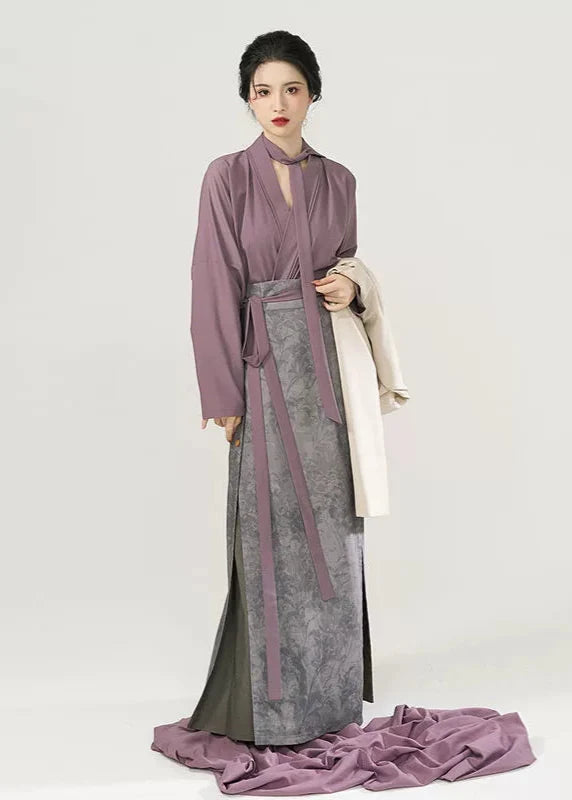 Urban Diary | Modern 4-Piece San Jian Skirt Set (城市日记)