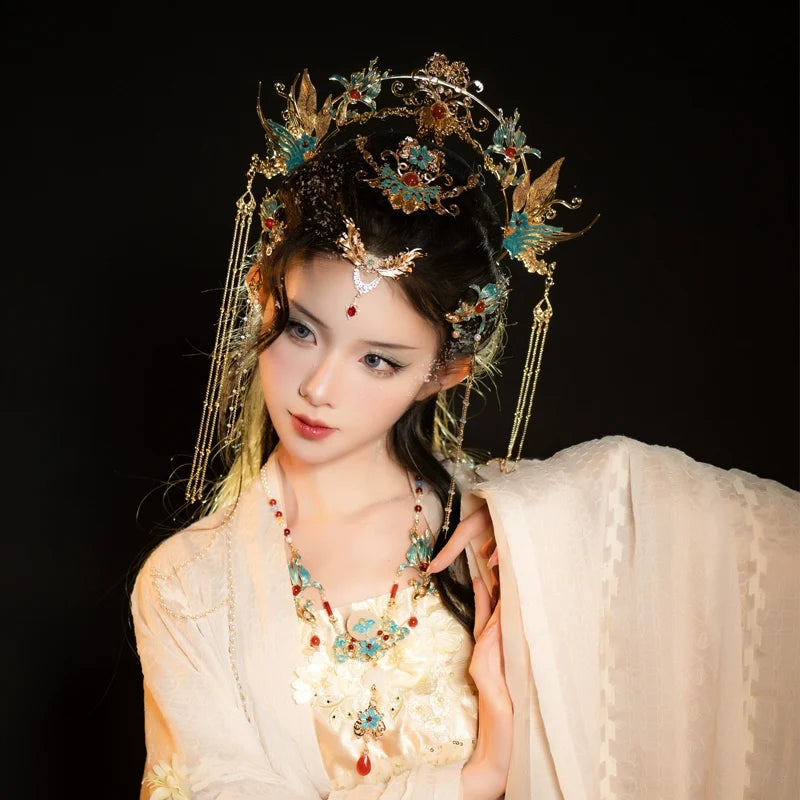 Hanfu Hair Accessories Set: Phoenix Carp