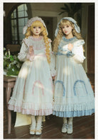 Lilian - Classic Lolita Doll-like Dress, Bunny Ear Hairband