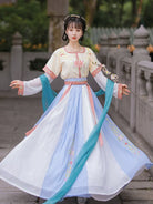 Lin Lang 琳琅 - Tang Dynasty Style U-shaped Collar Qiyao Ruqun