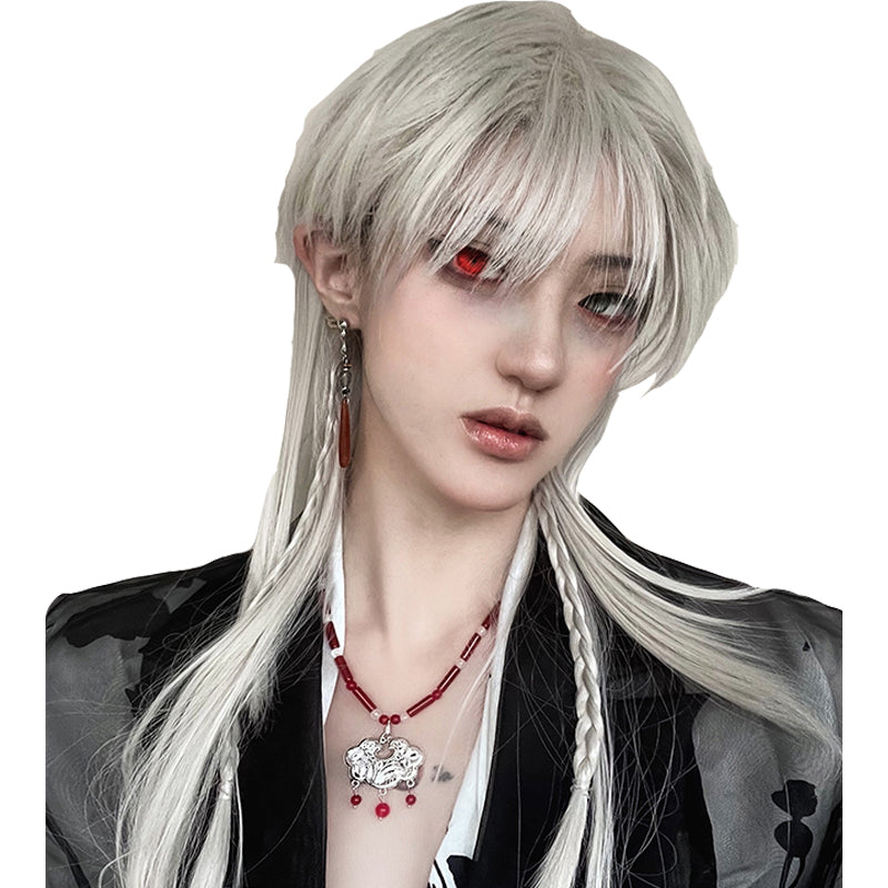 Deicide - Gothic White Gray Full Head Lolita Wig