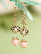 Regal Rose Earrings | Hanfu Jewelry