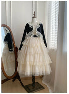Bloom Period - Elegant Lolita Bolero, Layered Lace Ruffles
