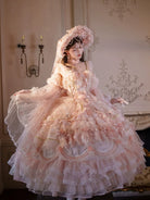 Runaway Princess - Pink Wedding Lolita Dress, Plus Size Friendly
