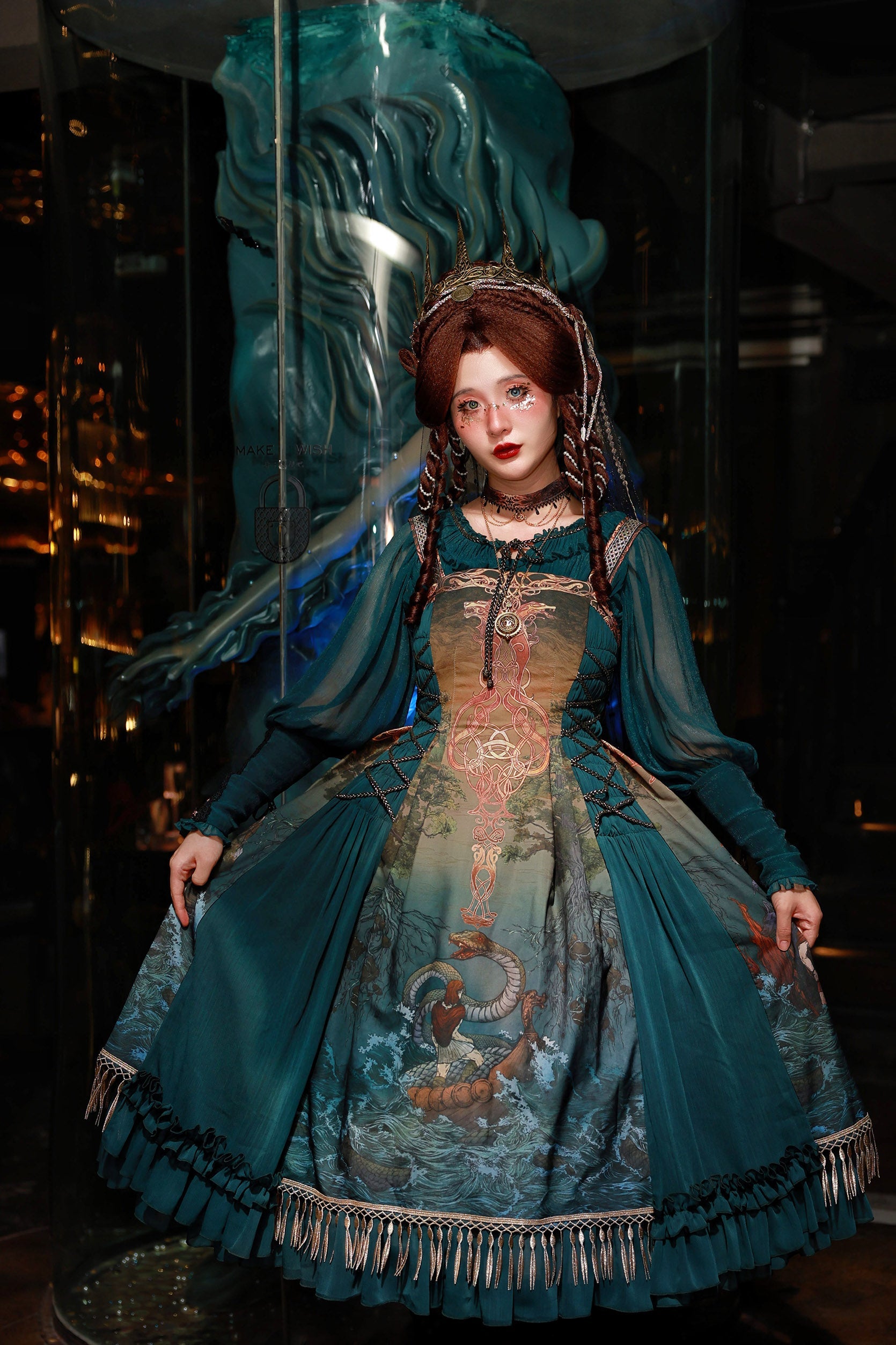 Ragnarok - Nordic Style Loki Lolita JSK SK Dress