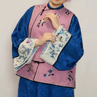 Yu Ci 御赐 Imperial Gift Qing Han Half Panel Trim Embroidered Shangyi Top