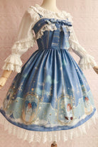 Oriel's Blessing - Angel-themed Printed Lolita Jumper Dress