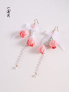 Tulip Bow Earrings | Hanfu Jewelry