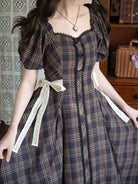 Josephine Academy - Elegant Lolita Black Plaid OP