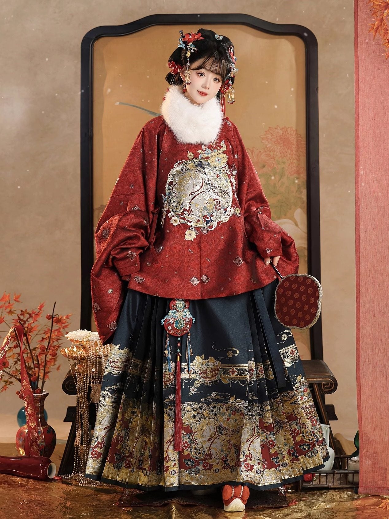 Ming Dynasty Chinese New Year Festival Hanfu | Get Rich Immediately 马上发财