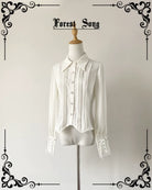 Griffin's Appointment - Vintage Lolita Shirt Pointed Collar