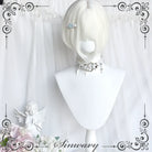 Sinwavy - White Gothic Lolita Wig, Roman Curls & Long Wavy