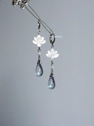 Clear Hibiscus Earrings | Hanfu Jewelry