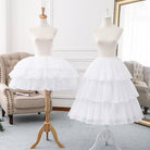White Elegant Lolita Petticoat, Adjustable Length