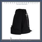 Red Shadow - Retro Black Ouji Fashion Shorts
