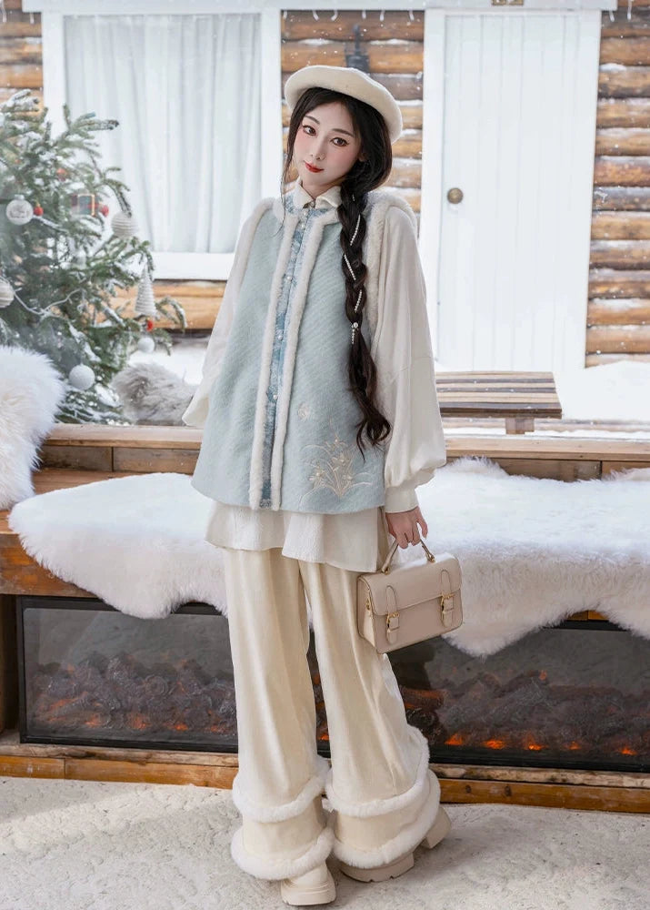 Snowy Plush | Modern 3-Piece Set (雪绒绒)