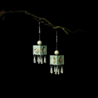 Oriental Windowsill Cube Earrings | Hanfu Jewelry
