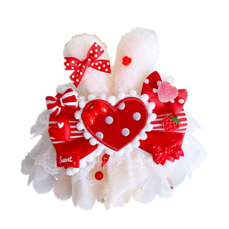 Sweet Lolita Lace Rabbit Ears Cuffs Multicolor