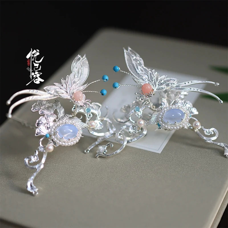Hair Pin: Crescent Butterfly