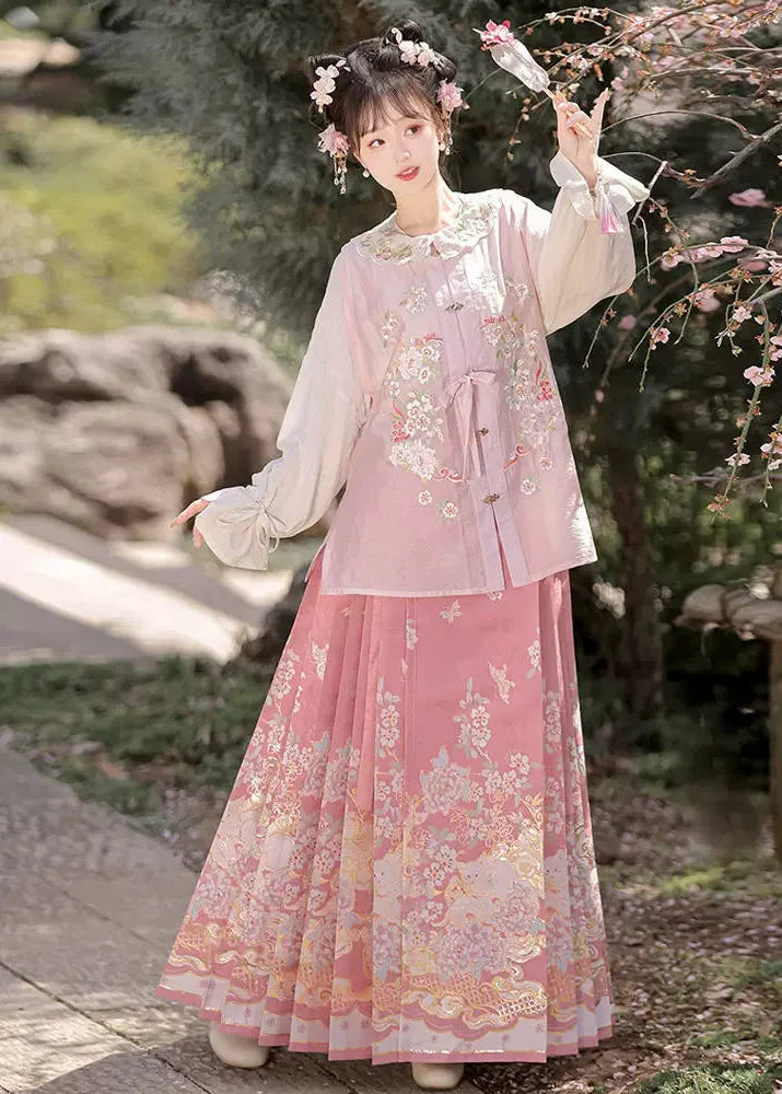 Snow Phoenix | Modern Custom Made Ma Mian Skirt (雪凰)