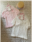 Old School Lolita Peter Pan Collar Blouse with Lace