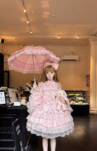 Love Overture - Sweet Lolita JSK Dress, Tiered Ruffles and Heart Lace