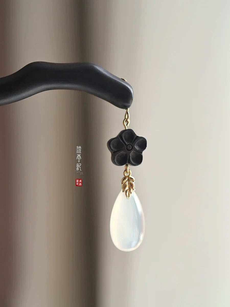 Ink Plum Blossom Hair Stick | Ancient Chinese Hair Accessory