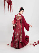 Ming Dynasty Wedding Hanfu Set & Mamian Skirt | Crimson Magpie 丹鹊相思