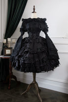 Lost Aqua - Vintage Lolita Dress Set, Cotton Shirt