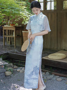 Flair Sleeve Long Cheongsam | Moran