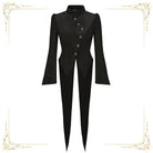 Immortal Murky Portrait - Ouji Lolita Long Swallowtail Black Coat