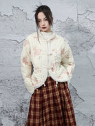 New Chinese Style Koi Embroidered Crop Jacket - Chi Mengli 池梦鲤