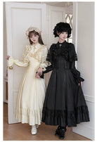 White Daylight - Elegant Lolita Long Sleeve OP Dress, Side Zipper