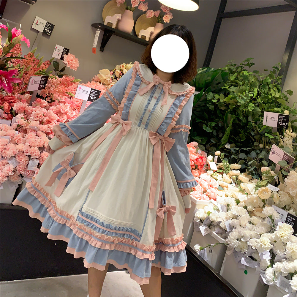 Plus Size Lolita Dress Oversized OP, Long Sleeve